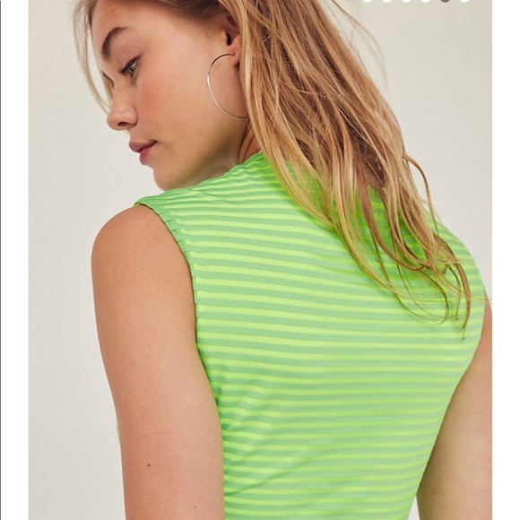 Silence + Noise Shadow Striped Muscle Tee Dress - Picture 5 of 6